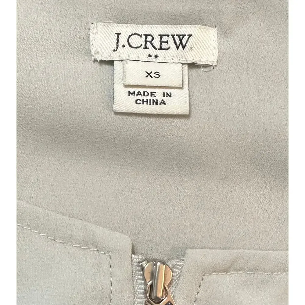 J. Crew Drapey Collarless Jacket Pistachio Mist J0938 Size XS